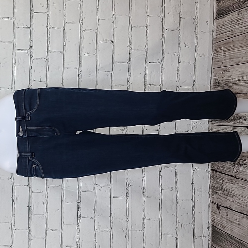 Banana Republic Classic Mid Rise Skinny Cropped Jean in Dark Blue Wash Size 28/6